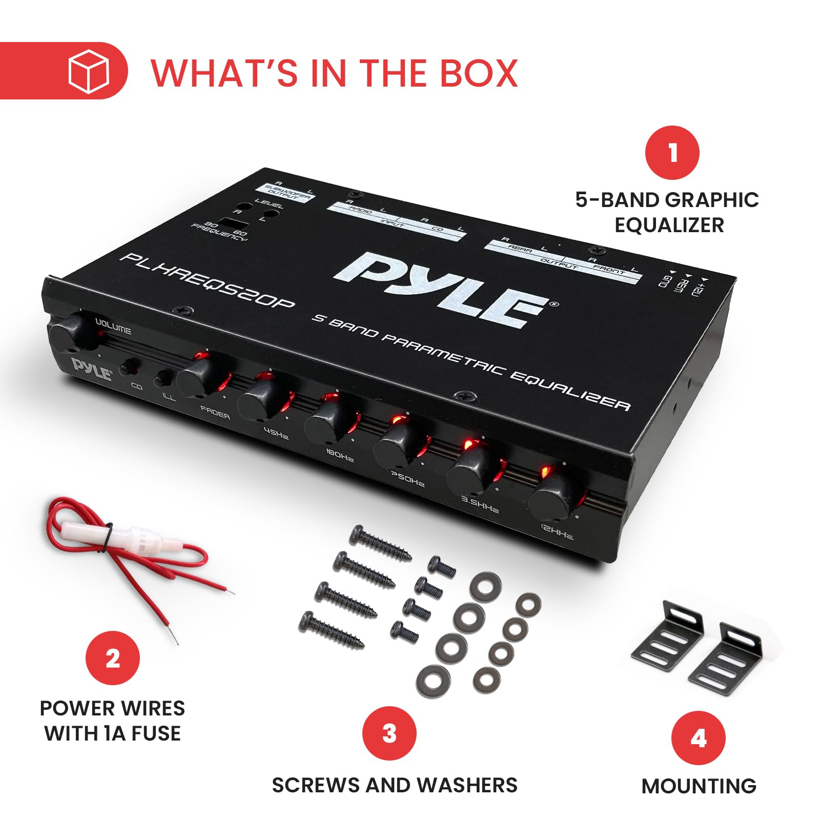 Amazon.co.jp: Pyle パラメトリックイコライザー サブウーファー付き